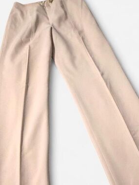 Caslon Light Cream Wide-Leg Women’s Trousers, Size 0